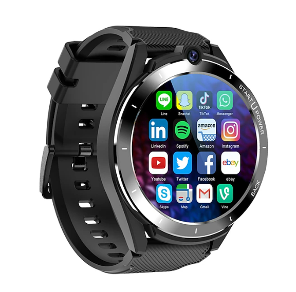 4G Android 11.0 Smart Watch 1.6 Touch Screen GPS Sport Fitness Wristwatch