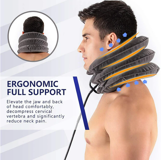 Cervical Neck Traction Device for Instant Neck Pain Relief